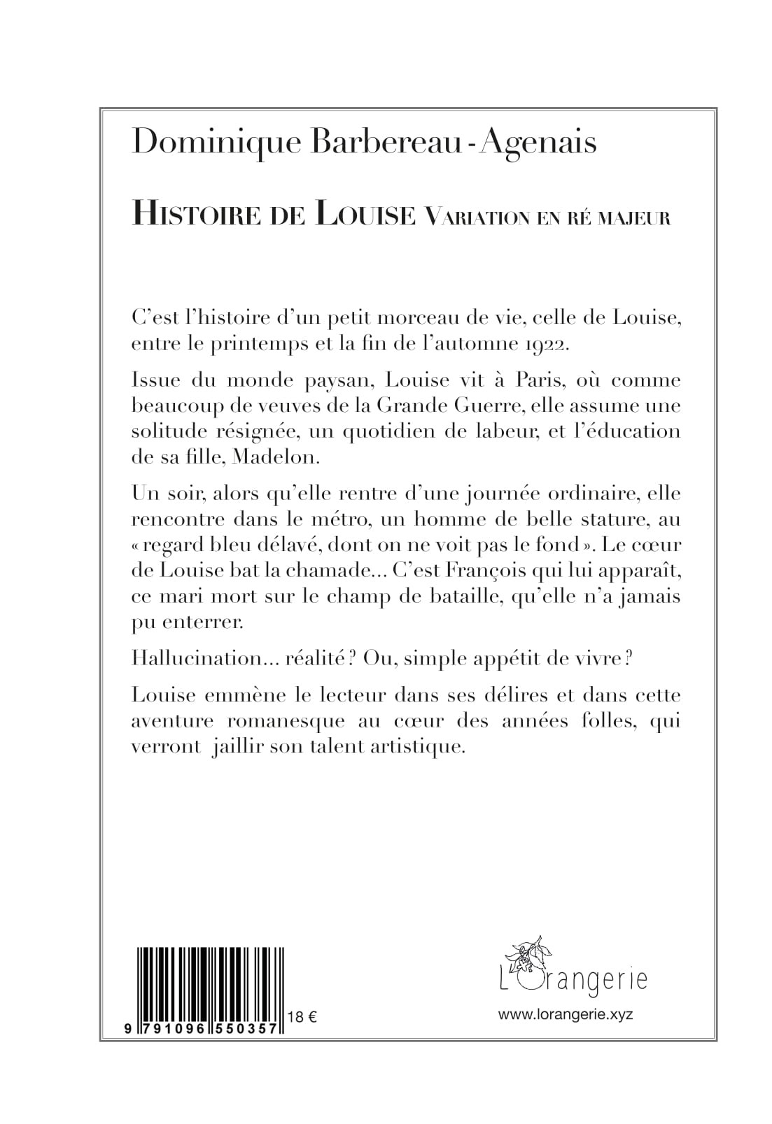 Extrait de Histoire de Louise Variation en ré majeur